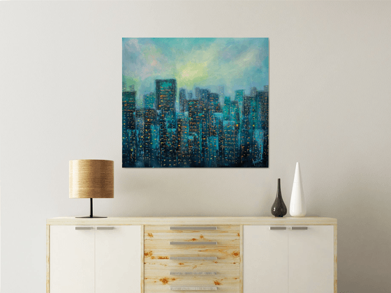 Urban Jungle - II ! Cityscape painting