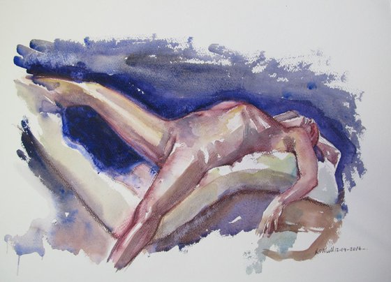 reclining male nude
