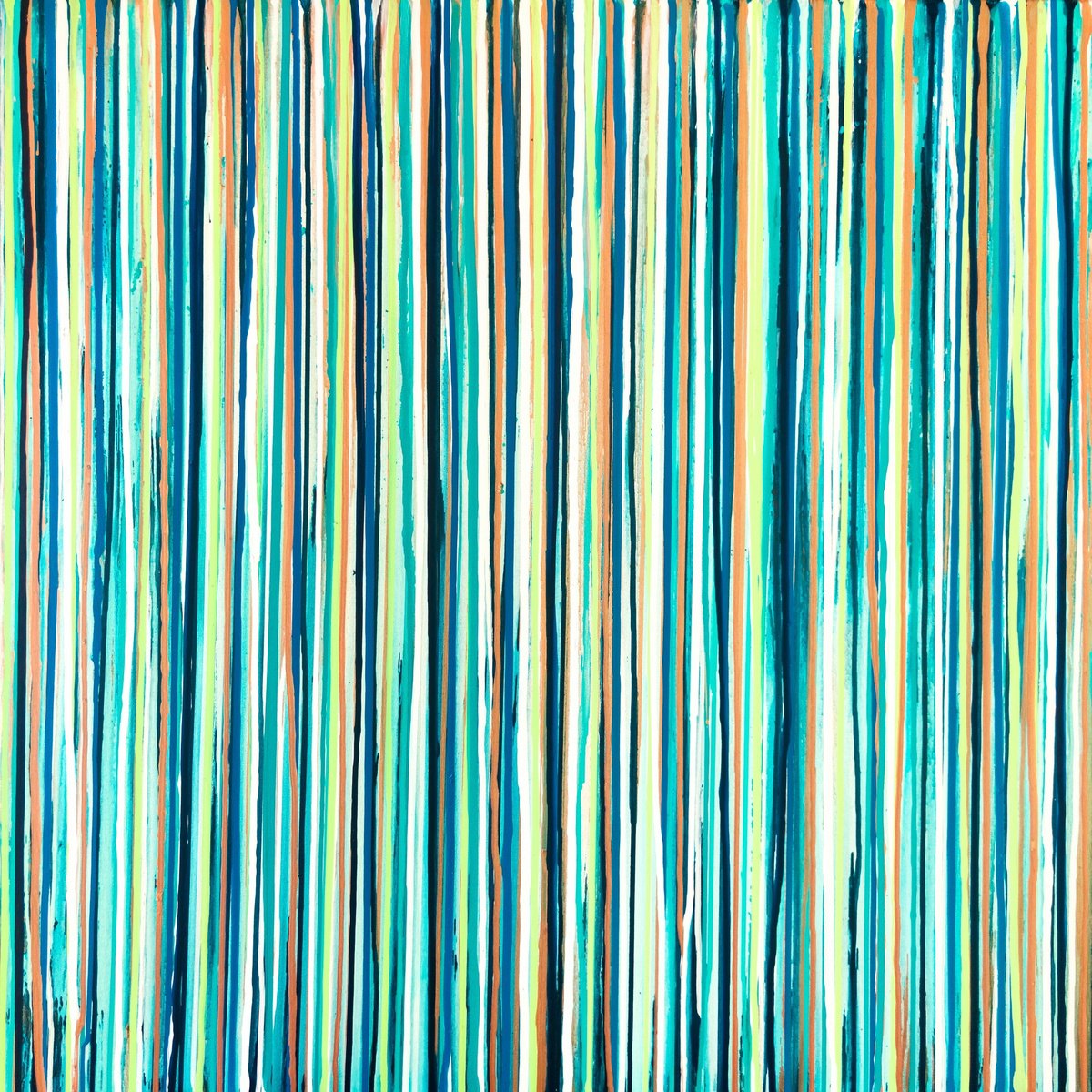 Abstract Acrylic Painting By Carla Sa Fernandes, 39 X 39, The Emotional Creation #361, Original Artwork