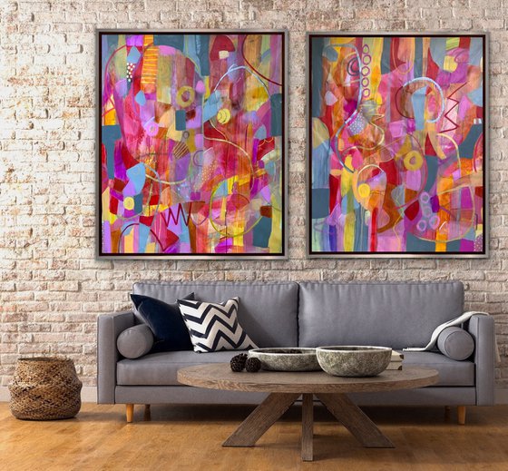 Dancer in the Shade (Diptych)