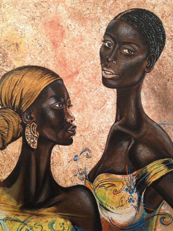 African women portrait Eka Peradze Art