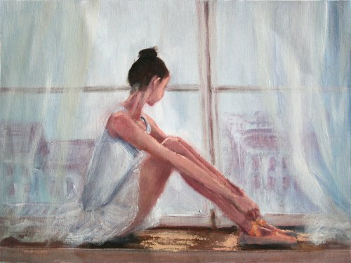 Ballerina IV / ORIGINAL PAINTING by Salana Art Gallery