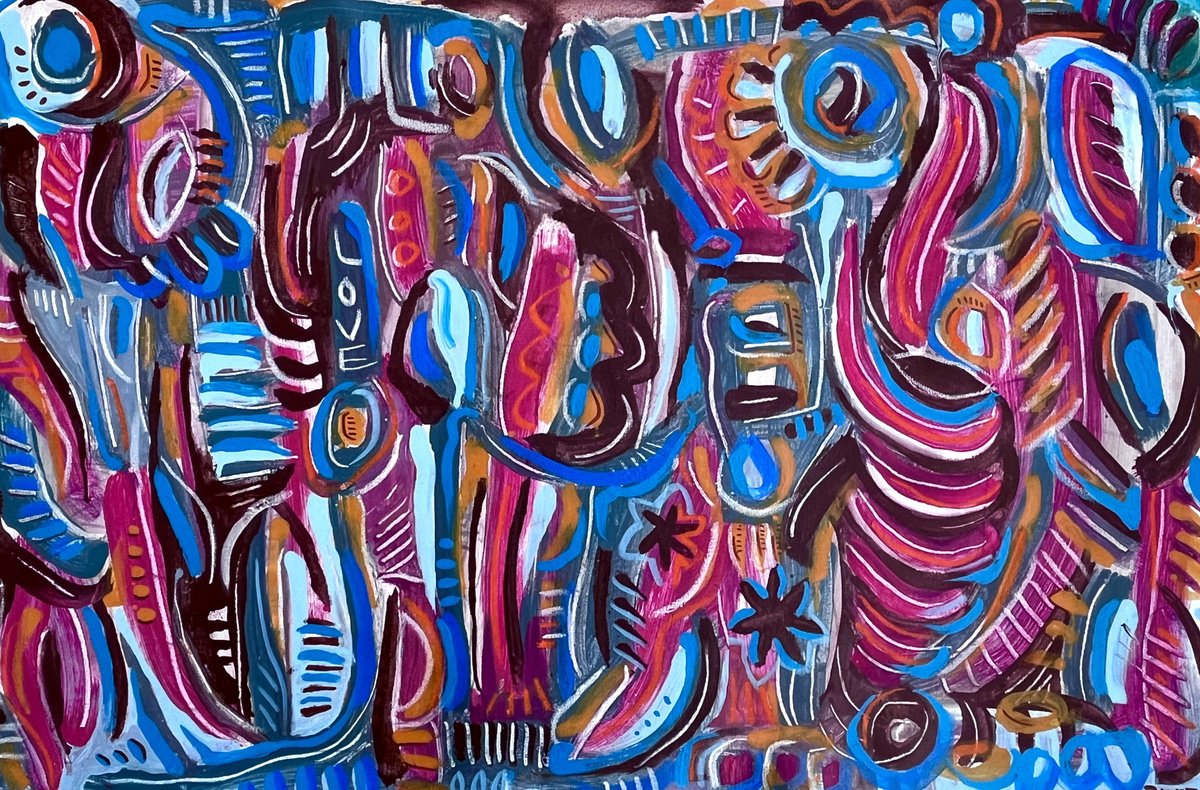  Abstract In The Air By Daria Kusto, 42 X 28, Artwork For Sale On Artfinder