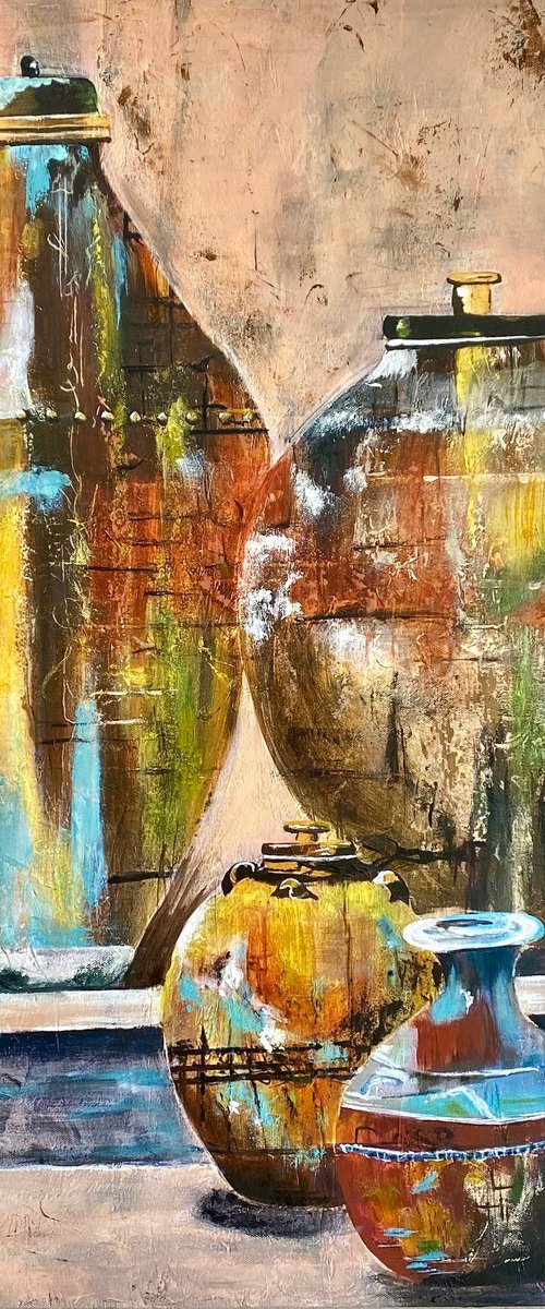 Aged Earth Vessels by Wendy Peters