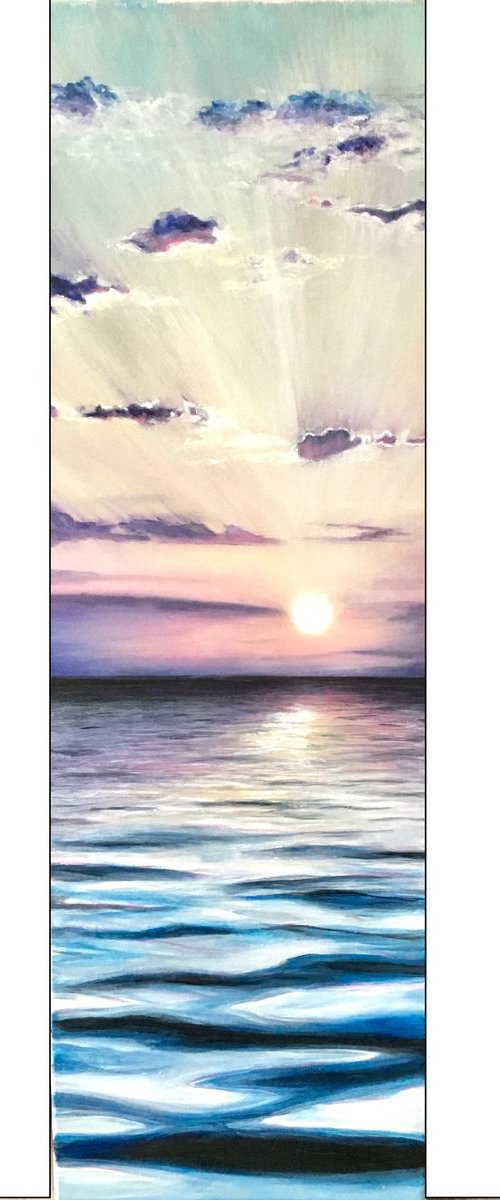 Cool Sunset, original acrylic painting by Paul Hardern