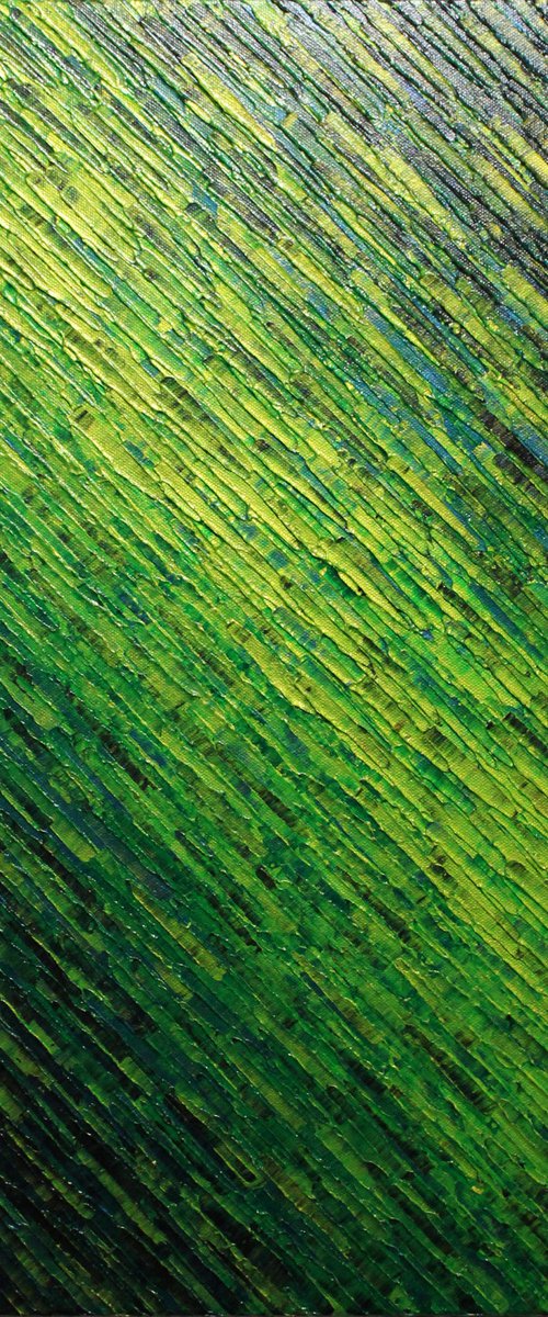 iridescent green knife texture by Jonathan Pradillon