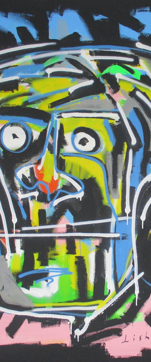 Portrait  ABSTRACT EXPRESSIONISM by V. Lishko