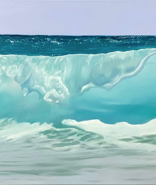 Bliss. Turquoise Wave by Alla Kallass
