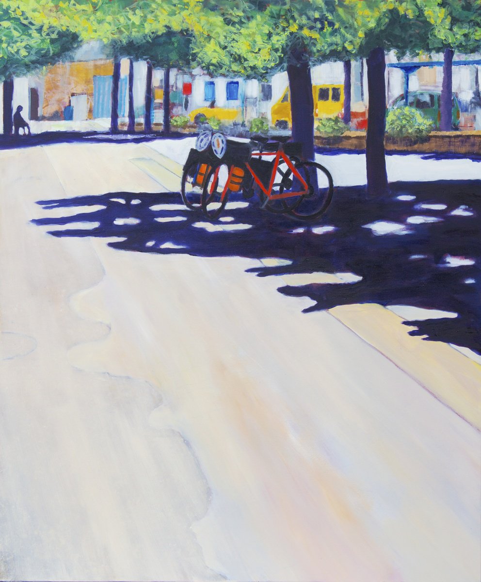 Rest Stop, Aulnay By Lewis Evans, 39 X 47, Artwork For Sale On Artfinder