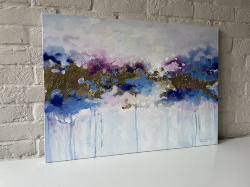 "Universe". Original abstract painting by Mary Voloshyna