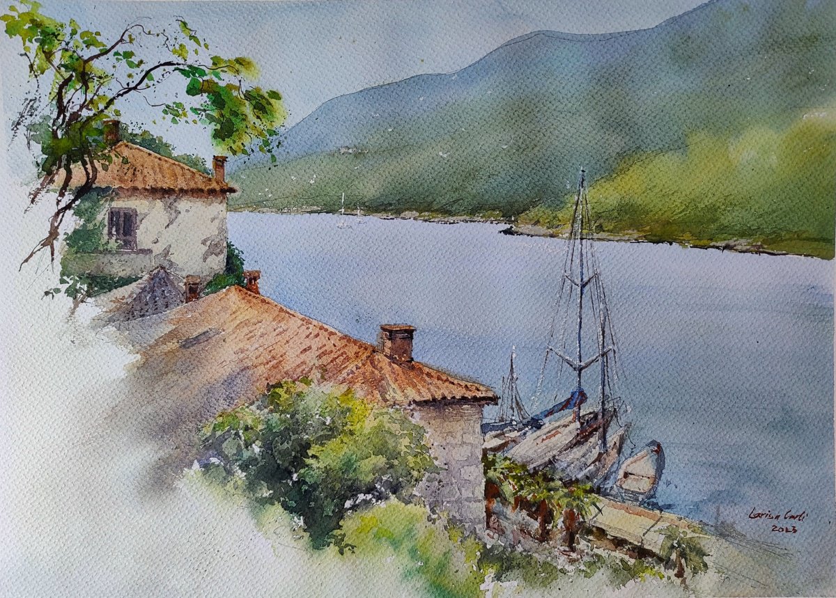 The heart of Istria | Original watercolor painting by Larisa Carli
