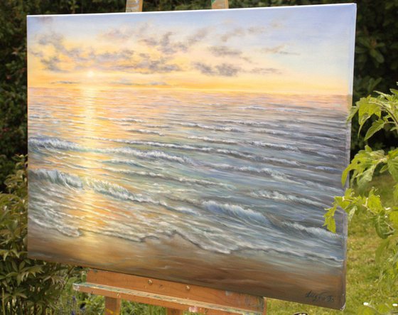 Light over the ocean