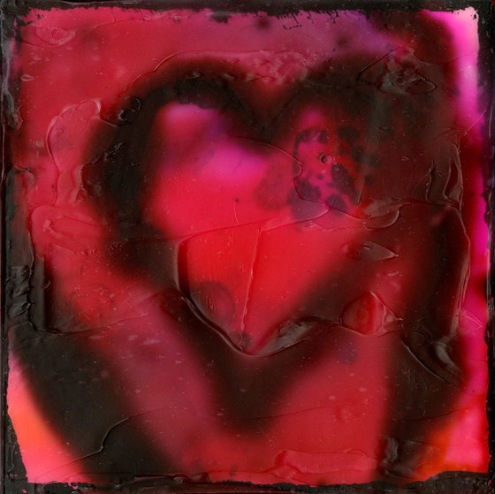 Heart Song - Mixed media abstract art by Kathy Morton Stanion
