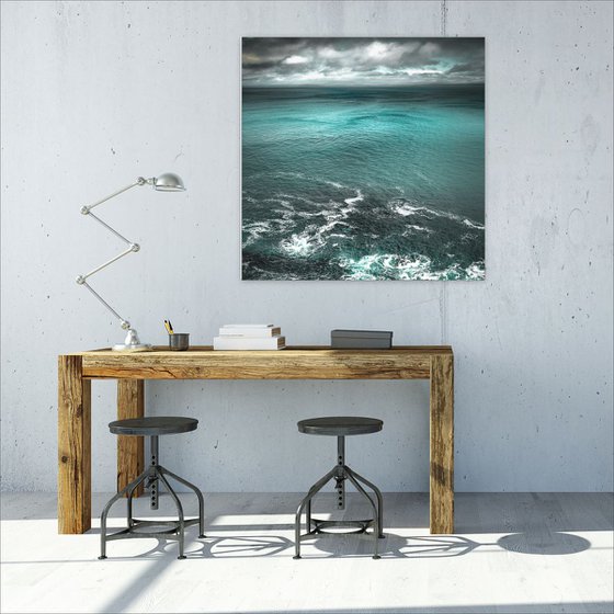 From One Side to the Other - XXL 40 x 40 inch canvas Seascape
