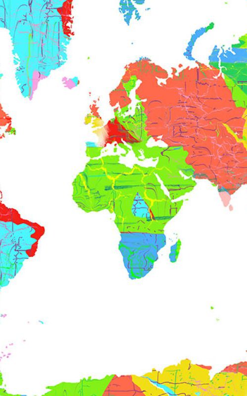 World Map 12 by Marlene Watson
