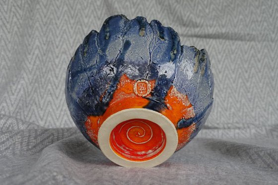 Blue-orange bowl