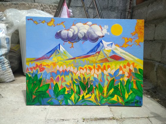 Ararat (60x80cm, oil painting, ready to hang)