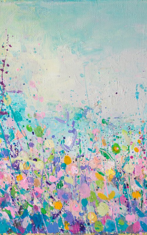 Mauve and Blue Coast by Sandy Dooley