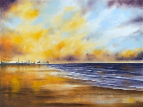 Evening Tranquility ( Original Pastel painting) by Sean Afford