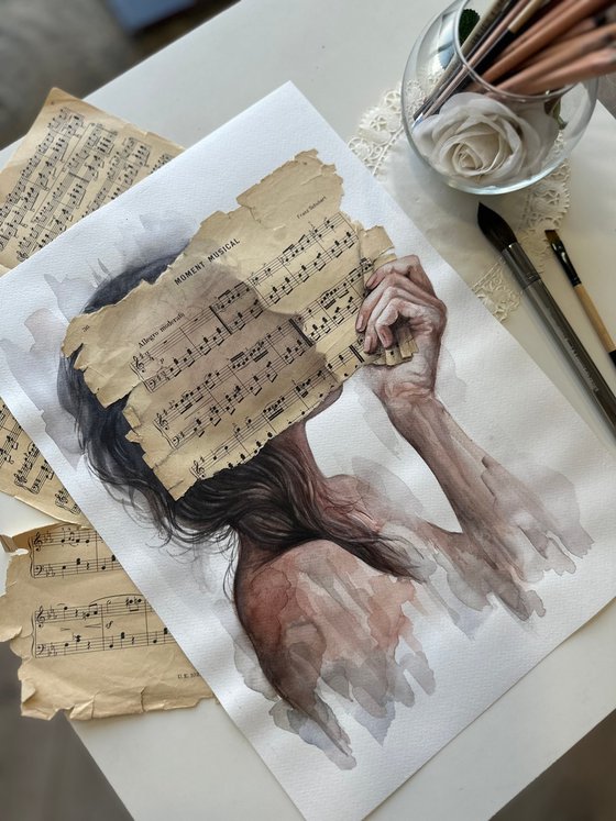 Hidden Feminine Silhouette Collage