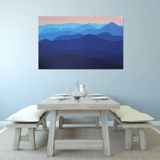 Mountains  /  ORIGINAL ACRYLIC PAINTING