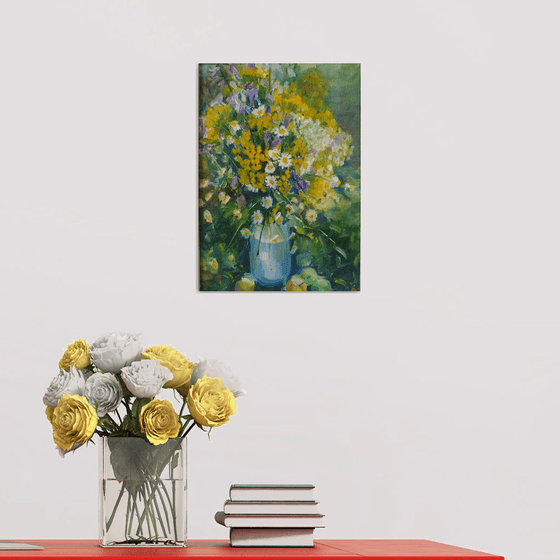 Wildflowers with apples
