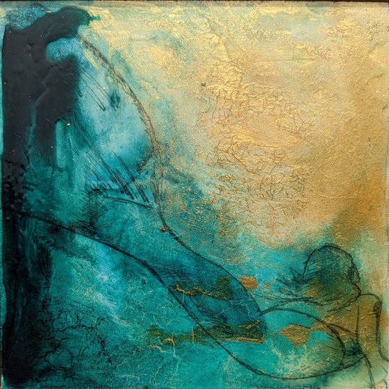 Slipped Away, underwater Mermaid painting