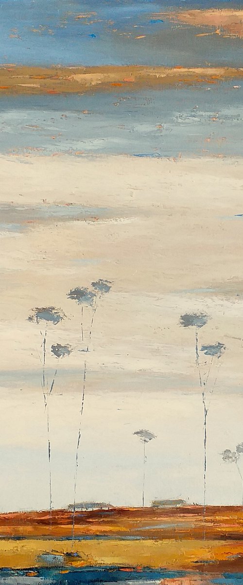 Landscape With Tall Trees by Kestutis Jauniskis
