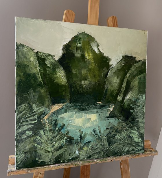 Tropical mountain Lagoon