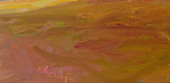 Farmhouse Appalachians. Evening