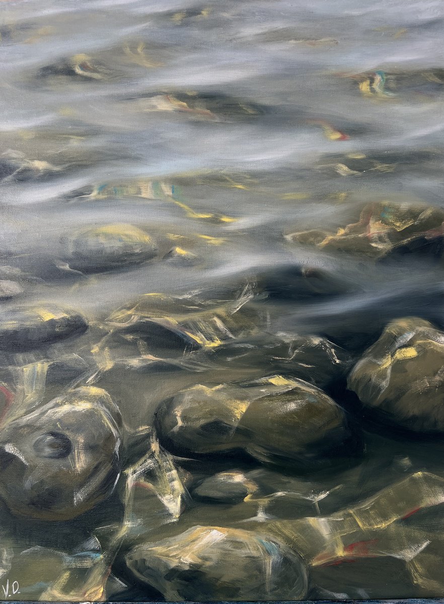 Photorealistic Landscape Oil Painting By Valeria Ocean, 18 X 24", Phaselis