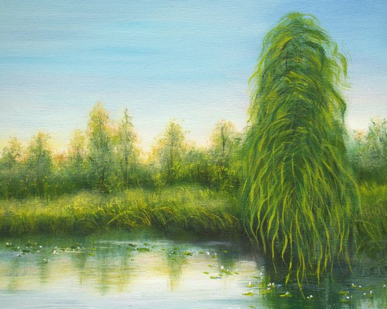 Serene lily pond 2