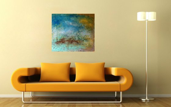 Idillio (n.350) - 95,00 x 82,00 x 2,50 cm - ready to hang - acrylic painting on stretched canvas
