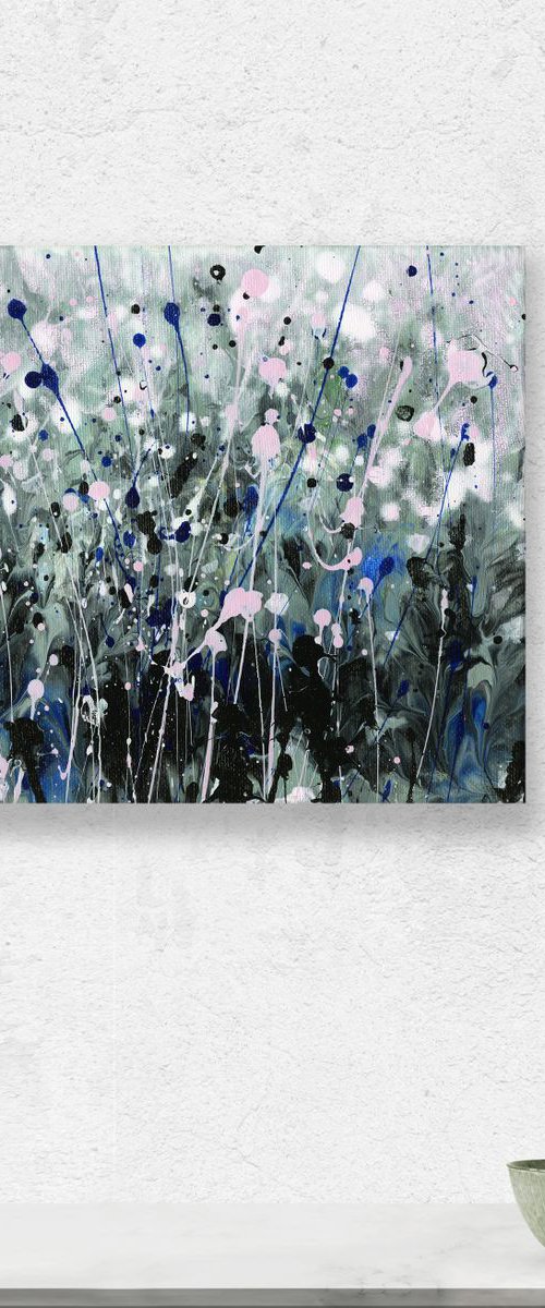 Lost in Gray Gardens  - Meadow Flower Painting  by Kathy Morton Stanion by Kathy Morton Stanion