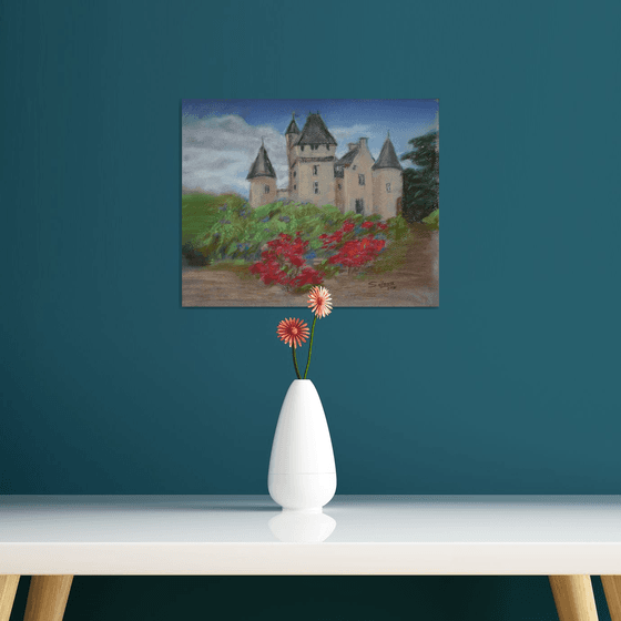 Chateau Rivau... France... /  ORIGINAL PAINTING