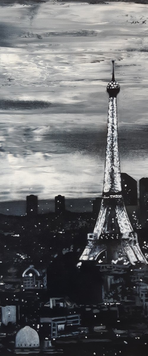 Eiffel Tower Nightscape by Lana Pochikyan