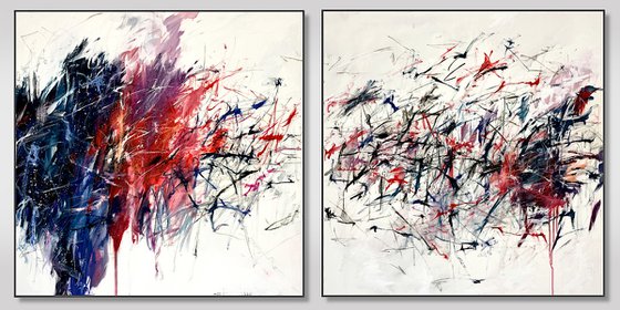 Sent You A Million Letters (Diptych)