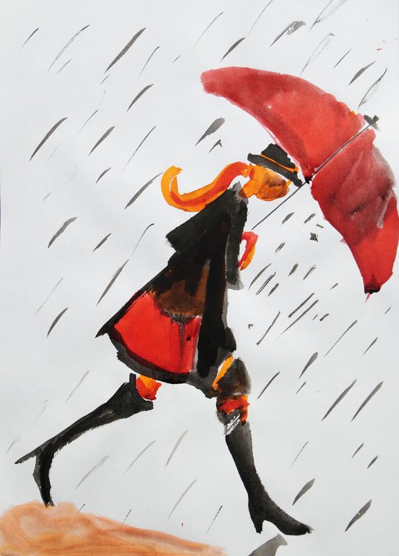 Rainy day / 39 x 28.3 cm