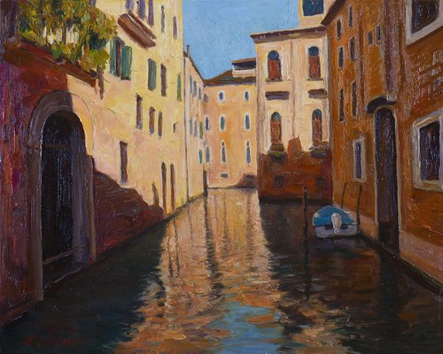 Venice - sunny Venice cityscape painting by Nikolay Dmitriev