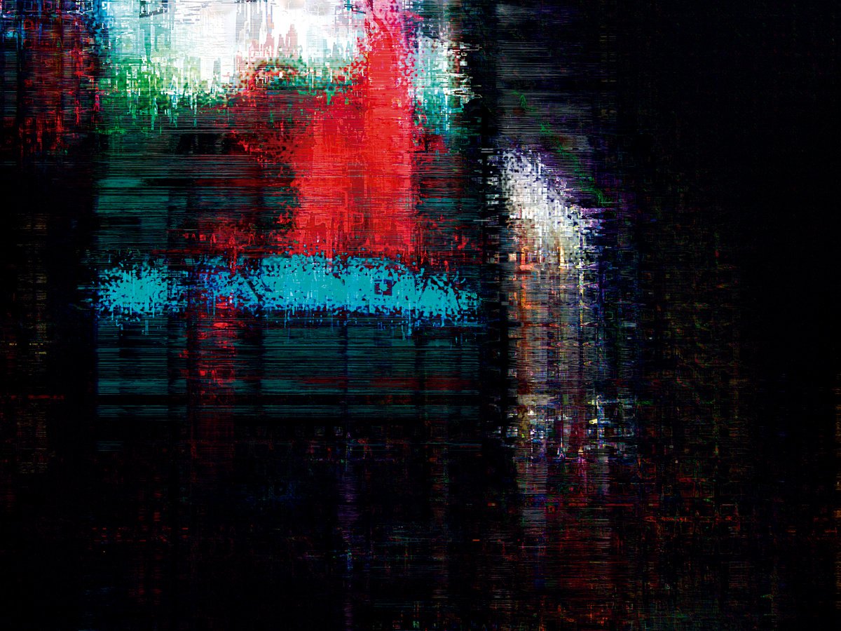 Abstract Cityscapes Print By Javier Diaz, 79 X 60, Estructuras Lumi?nicas 19/Xl Large Original Artwork, Original Artwork