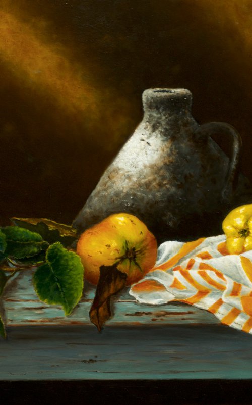 Still life with quince by Oleg Baulin