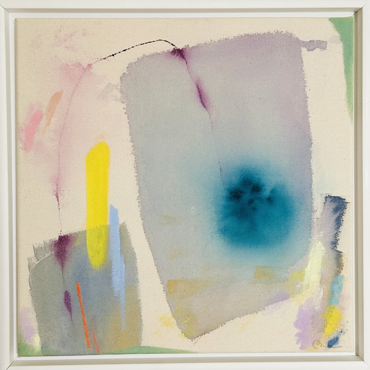 Organic Abstract Painting By Ryoko Minamitani, 17 X 17", Bird