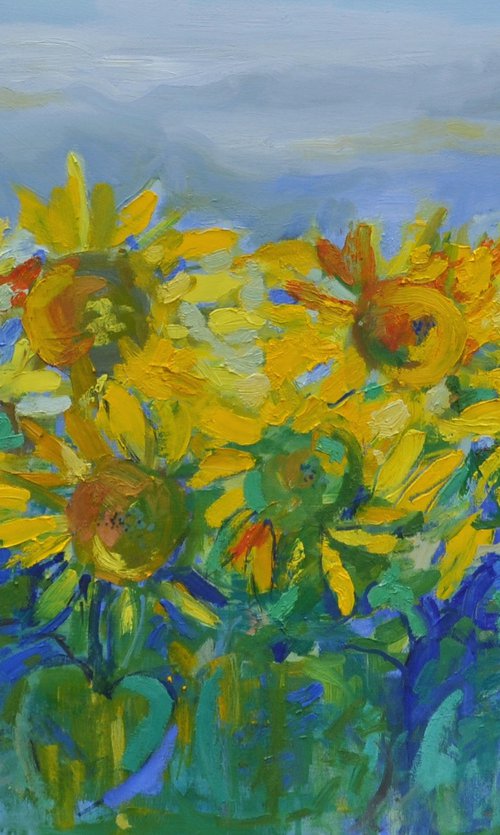 sunflowers by Victoria Cozmolici