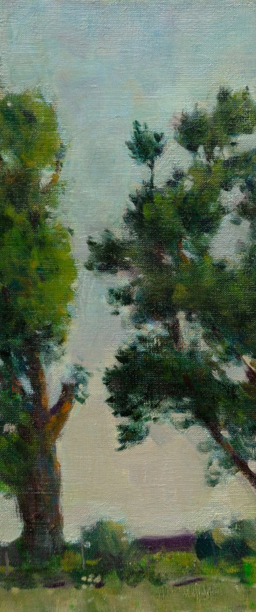 Twain – Original Oi Painting by Anastasia Borodina