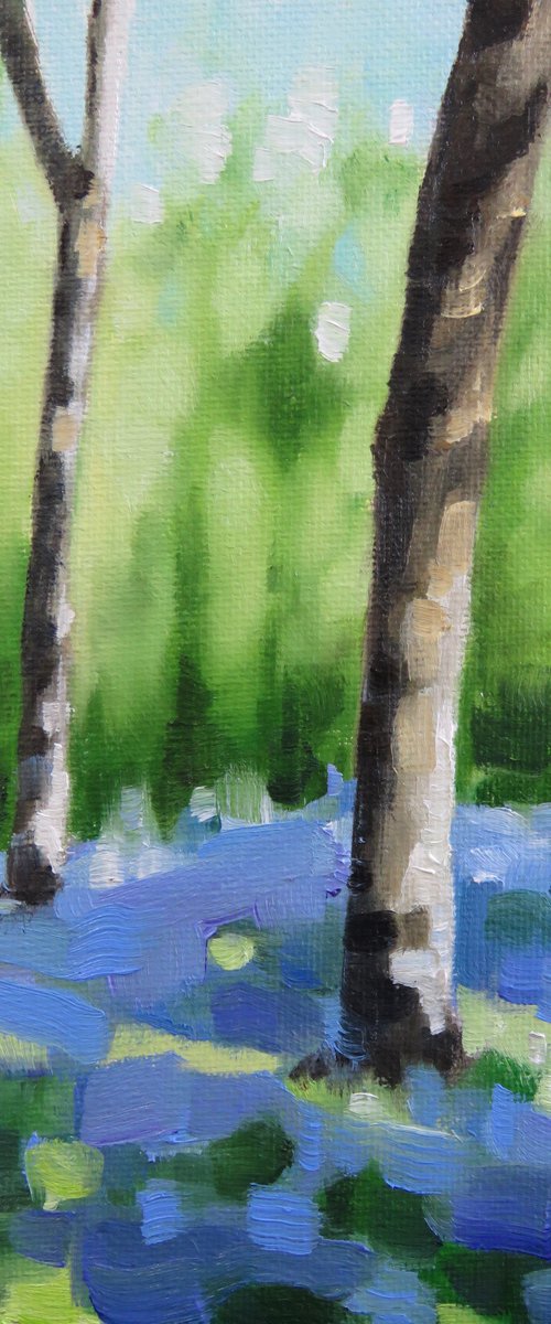 Bluebells in woodland by Kerry Lisa Davies