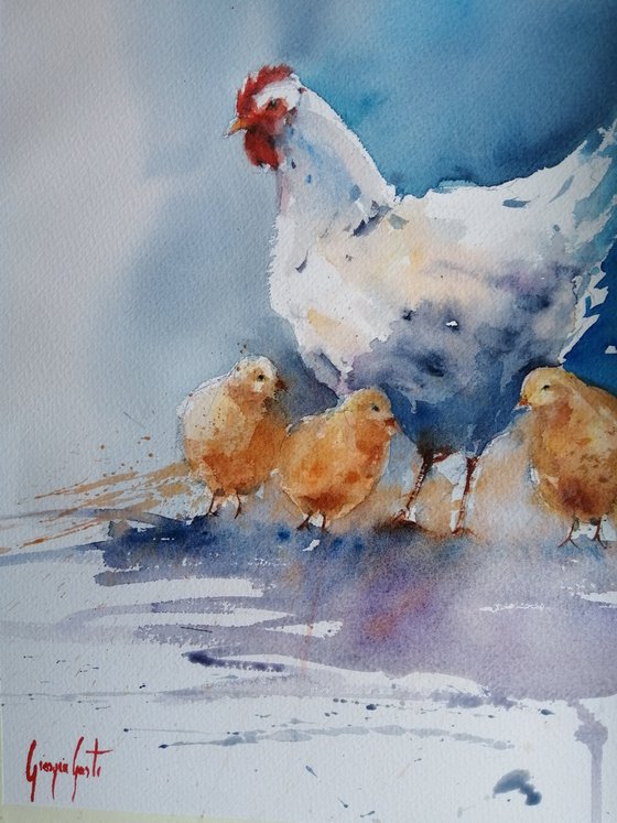 hen and chicks