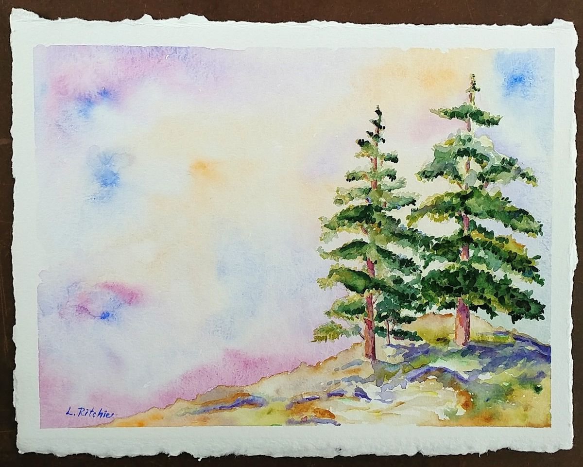 Two Sequoias by Lena Balger