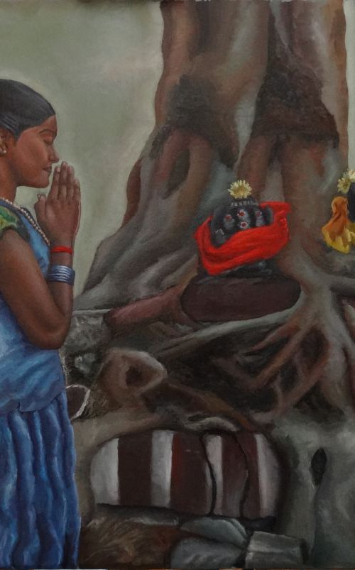 The praying little girl by Ramya Sadasivam