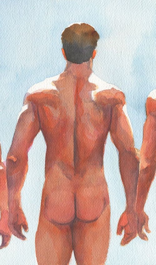 3 guys - Male nude by Goodvin Nerko