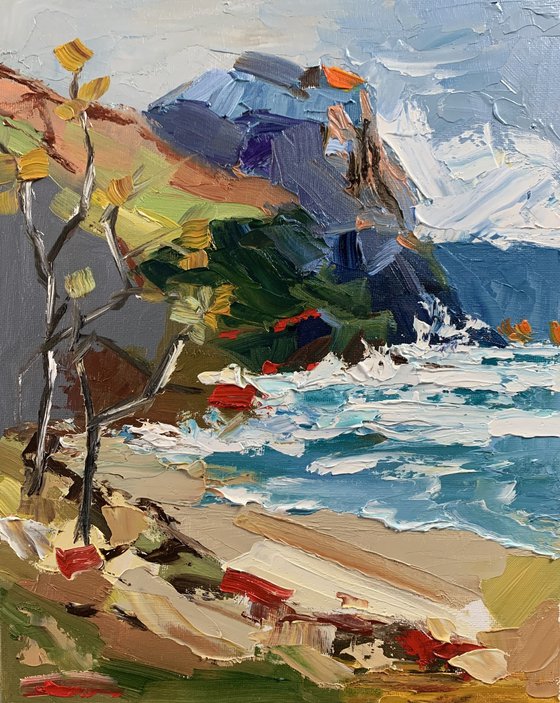 Sea shore.